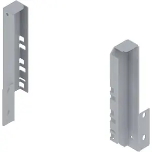 Prezzo Scontato Supporti BLUM modello Z30 Tandembox per schienale in legno, altezza C (192 mm), per cassettone sottolavello, destro+sinistro, R9006 grigio metallizzato