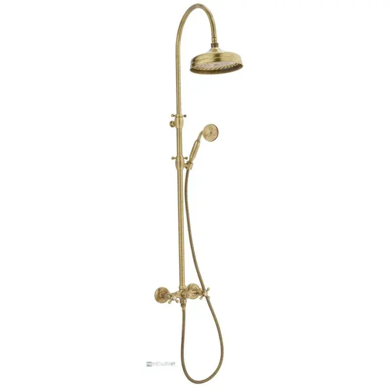 Prezzo Ridotto Mechanische Duschsäule mit bronzefarbenem Umsteller Porta & Bini Old Fashion 62586BR