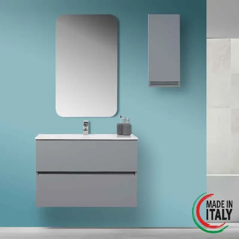 Komplette moderne Badezimmerkomposition 90 cm Feridras Pastello 803001 Quantità Limitata