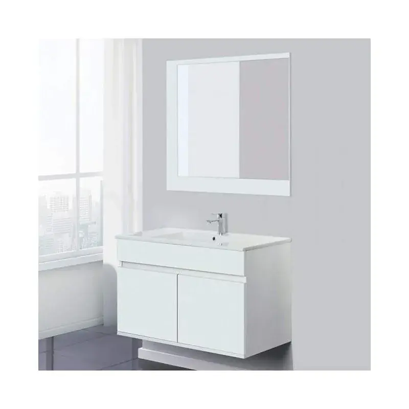 Abgehängter Badezimmerschrank 90 cm in Weiß Feridras Fabula 801024 Popolare