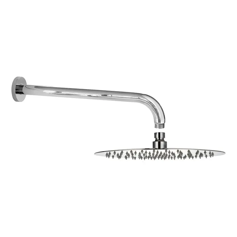 Rundes Duschset 20 cm Duschkopf 30 cm Arm Tecom KITSOF1CR Vendita Finale