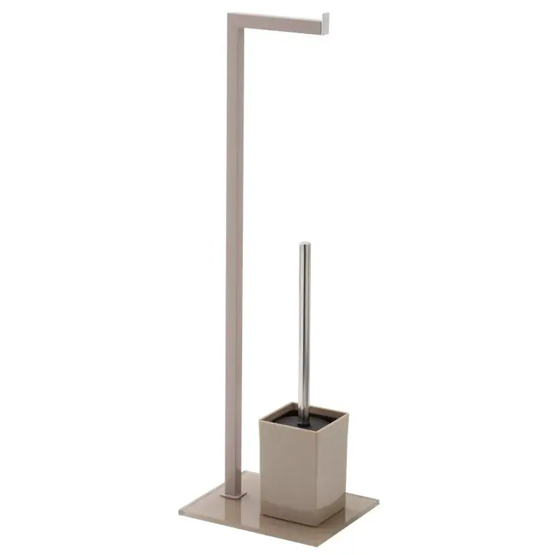 Compra Oggi Stesso Rollenhalter und Toilettenbürstenhalter in Farbe taupe Feridras 810009