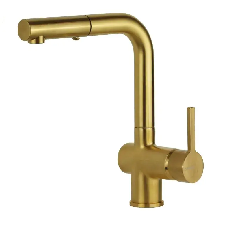 Küchenspülmischer in gebürsteter Goldfarbe Gattoni PC0405.SG Ultime Pezzi