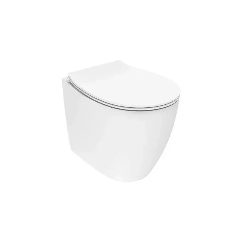 Soddisfatti O Rimborsati Stand-WC zur Wandmontage in matt weiß mit einer Tiefe von 52 cm Ercos Kite BCKTEOVASO