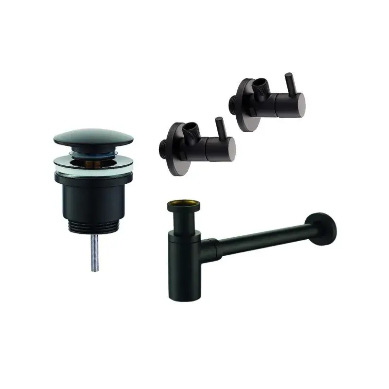 Popolare Komplettset für Spülensiphon - Ablauf und Wasserhähne Piralla KITSCA6