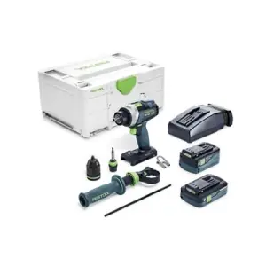 Popolare Trapano avvitatore FESTOOL modello 577651 con percussione batteria 18V 4/5,2Ah