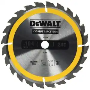 Lama DEWALT modello DT1939-QZ per sega circolare portatile 184x16 24 denti Ultima Occasione