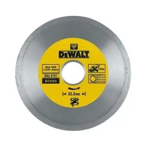 Disco DEWALT modello DT3703-QZ diamantato corona continua per sega circolare 115x22,5x1,6mm Ordina Subito
