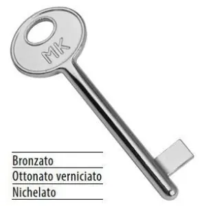 Chiave AGB modello PATENT PASSPARTOUT per porta in zama finitura ottonato verniciato Ordina Subito
