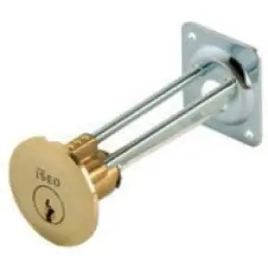 Economico Cilindro esterno staccato ISEO maniglione antipanico modello vari in finitura ottone nichelato