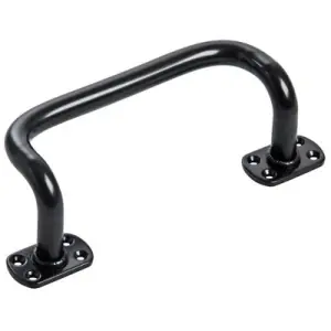 Maniglione COMUNELLO modello 675P per cancello in acciaio finitura nero RAL9005 Occasione