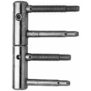 Cerniera regolabile SFS modello 11R diametro 20 con antifurto per serramento in acciaio finitura zincato Reso Gratuito