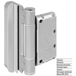 Cerniera AGB modello R4 MOD.10 diametro 20 registrabile per porta legno in acciaio finitura ottonato opaco Esclusivo