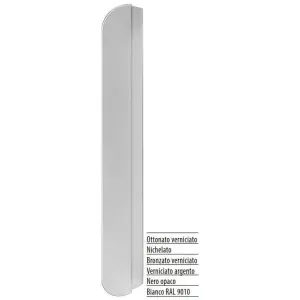 Copertura AGB per cerniera modello R4 MOD.18 profili con guarnizione da 18mm o senza guarnizione per porta legno in abs finitura argento Offerta Limitata