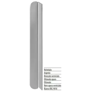 Copertura AGB per cerniera modello R4 MOD.10 profili con guarnizione ridotta per porta legno in abs finitura argento Miglior Prezzo