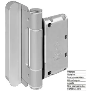 Acquista Ora Cerniera AGB modello R4 MOD.18 diametro 20 registrabile per porta legno in acciaio finitura nero opaco verniciato