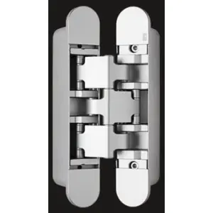 Compra Oggi Stesso Cerniera scomparsa SFS modello WTEC-3DL telaio legno per serramento in acciaio finitura cromato opaco