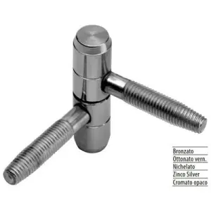 Cerniera AGB modello 119 diametro 14 per porta legno in acciaio finitura bronzato Offerta Speciale