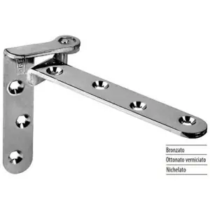 Cerniera AGB modello PIVOT inferiore destro superiore sinistro per porta filo in acciaio finitura nichelato Novità
