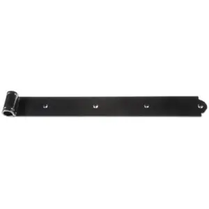 Bandella DIDIEFFE modello SMERALDA dritta lunghezza 29cm occhio decentrato per serramento in ferro zincato polveri poliesteri RAL9005 Popolare