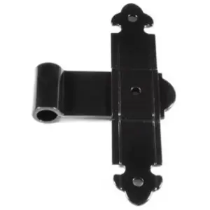 Bandella DIDIEFFE modello VALGARDENA a T 16cm occhio centrale per serramento in ferro zincato polveri poliesteri RAL9005 Promozione Esclusiva