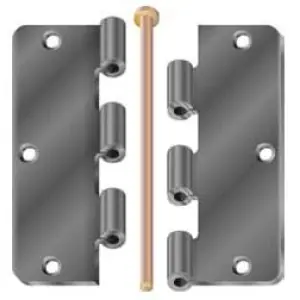 Offerta Cerniera DIDIEFFE modello 140 100x50mm spina sfilabile centrale per serramento in ferro zincato polveri poliesteri RAL9005