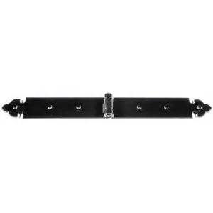 Bandella DIDIEFFE modello VALGARDENA doppia dritta lunghezza 15+15cm per serramento in ferro zincato polveri poliesteri RAL9005 Direttamente Dal Produttore