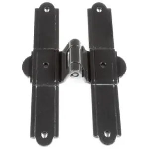 Bandella DIDIEFFE modello SMERALDA a T doppia zancata 16cm per serramento in ferro zincato polveri poliesteri RAL9005 Offerta Speciale