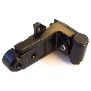 Cerniera M2 modello 3700 a 3 regolazioni senza rinforzo grandezza 2 (46-56mm) per serramento in acciaio finitura nero Non Perdere