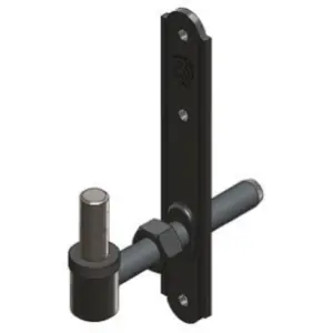 Cardine DIDIEFFE modello SMERALDA lama 160mm con perno fisso diametro 12 per serramento in ferro zincato polveri poliesteri RAL9005 Ultima Occasione