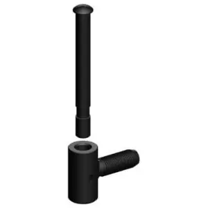 Affare Cardine DIDIEFFE modello 704 gambo a vite lunghezza M10X60mm con perno sfilabile diametro 8 bandella mestrina grano sicurezza per serramento in ferro zincato polveri poliesteri RAL9005