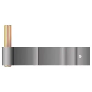Subito Disponibile Cardine DIDIEFFE modello 461 gambo a murare lunghezza 30X135mm con perno fisso diametro 12 per serramento in ferro zincato polveri poliesteri RAL9005