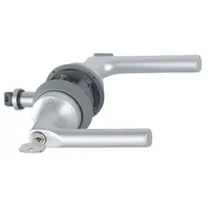 Maniglia Hcs HOPPE modello ARLES per porta interna con battuta in alluminio argento opaco Offerta Del Giorno