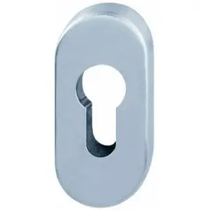 Occasione Bocchetta HOPPE modello E55S ovale per porta interna con foro yale in acciaio inox satinato