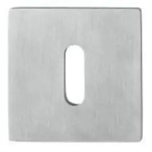 Prezzo Conveniente Bocchette HOPPE modello E848NS quadrata piatta per porta interna con foro normale in acciaio inox satinato