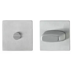 Occasione Imperdibile Bocchette HOPPE modello E848NS quadrata piatta per porta interna con nottolino wc in acciaio inox satinato