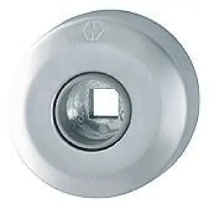 Nuova Collezione Rosette HOPPE modello M23K diametro 52 con molla per porta interna in ottone cromo satinato