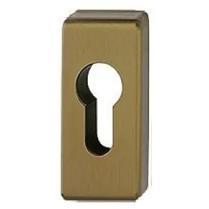 Bocchetta HOPPE modello 844PS rettangolare per porta interna con foro yale in alluminio bronzo medio opaco Promozione