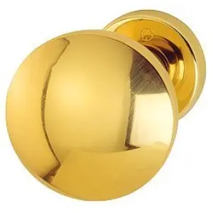 Pomolo fisso HOPPE modello M84H/42K per portoncino su rosetta in ottone lucido Offerta