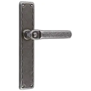 Maniglia DIDIEFFE modello CAPRI per porta interna su placca con foro normale in ferro silver Offerta Speciale