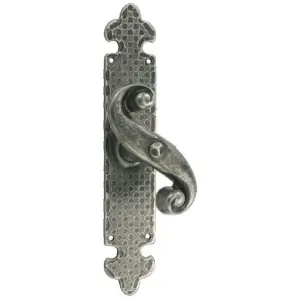 Martellina DIDIEFFE modello DOLOMITI a incasso per serramento su placca con quadro 7 in ferro silver Promozione Esclusiva