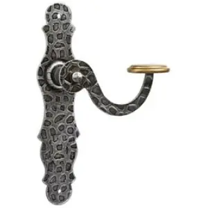Vendita Finale Maniglia DIDIEFFE modello BADIA per porta interna su placca con foro yale in ferro silver