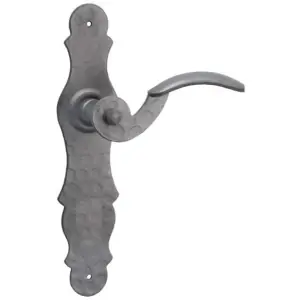 Spedizione Espresso Maniglia DIDIEFFE modello TIROLO per porta interna su placca con foro yale in ferro silver