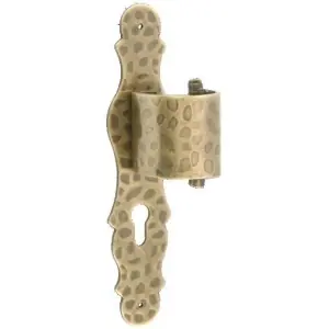 Compra Online Maniglione DIDIEFFE modello TIROLO spostato con placca con foro yale per serramento in ferro silver