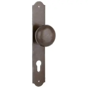 Pomolo fisso DIDIEFFE modello ASOLO per portoncino su placca con foro yale in ferro grafite Offerta Del Giorno