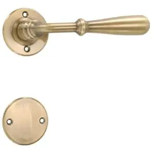 Promozione Esclusiva Maniglia DIDIEFFE modello ASOLO per porta interna su rosetta e bocchetta con foro yale in ottone ferro ruggine