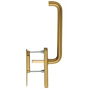 Maniglione alzante scorrevole singolo corto HOPPE modello PARIS lunghezza 256 per serramento su placca e maniglia incasso in alluminio bronzo Quantità Limitata