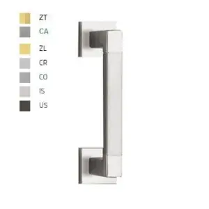 Spedizione Espresso Maniglione OLIVARI modello PLANET Q diritto con rosette per serramento in ottone superantracite satinato