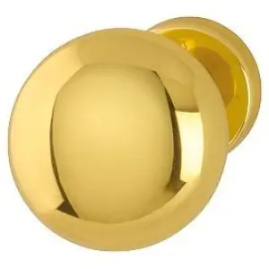 Pomolo fisso HOPPE modello M81H/42 per portoncino su rosetta in ottone lucido Direttamente Dal Produttore