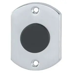 Novità Bocchetta HOPPE modello M459P sicurezza ovale BD07 per portoncino con foro doppia mappa in ottone cromo satinato